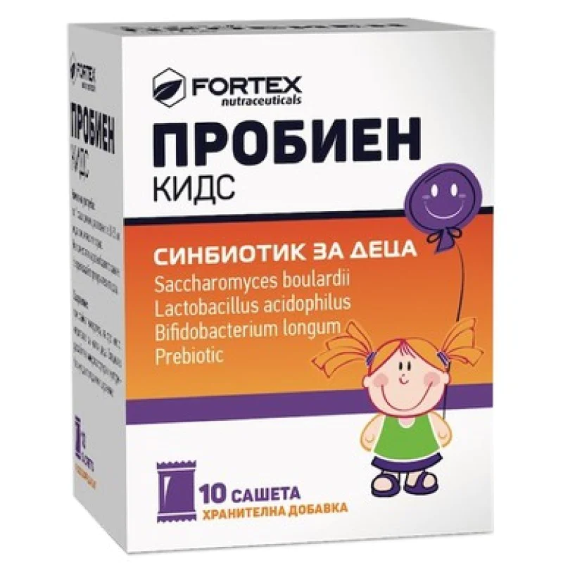Probien Kids 10 сашета | Fortex Probien Kids 10 сашета | FortexПри инфекциозна диария, запек, коремна болка
За профилактика на често срещани инфекциозни заболявания (настинка и грип)
Подобрява възпалителните заболявания на червата
Подходящ за Probien Kids 10 сашета | Fortex При инфекциозна диария, запек, коремна болка За профилактика на често срещани инфекциозни заболявания (настинка и грип) Подобрява възпалителните заболявания на червата Подхо Probien Kids 10 сашета | Fortex При инфекциозна д