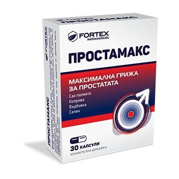 Prostamax 30/80 капсули | Fortex Подобрява качеството на живот при хора с доброкачествена хиперплазия на простатата (ДПХ) Забавя прогресията на заболяването Спомага за превенция на усложненията Помага за н Prostamax 30/80 капсули | Fortex Подобрява качест