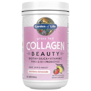 Grass Fed Collagen Beauty - Strawberry Lemonade 270 г | Garden of Life