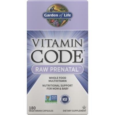 Vitamin Code Raw Prenatal 180 капсули | Garden of Life Съдържа всички необходими вещества за доброто протичане на бременността За по-добро здраве на жената по време на планиране на бременността Подпомага добр Vitamin Code Raw Prenatal 180 капсули | Garden