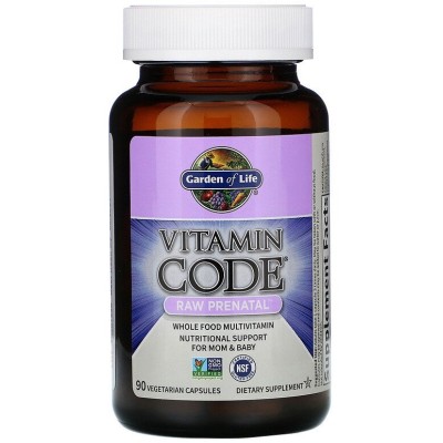 Vitamin Code Raw Prenatal 90 капсули | Garden of Life