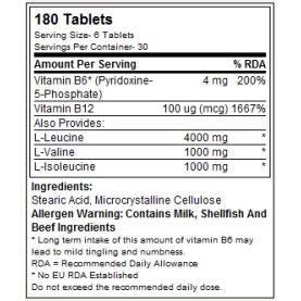 BCAA 6000 180 таблетки | Gaspari Nutrition