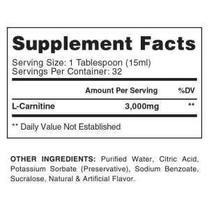 Liquid Carnitine 3000 - Кисела Диня 480 мл | Gaspari Nutrition