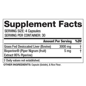 Proven Grassfed Beef Liver 120 капсули | Gaspari Nutrition