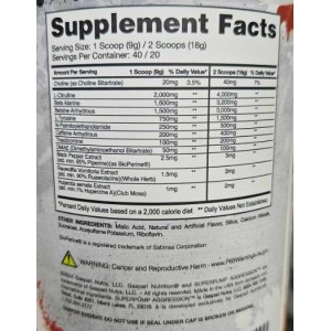 SuperPump Aggression / Pre-Workout - Jersey Mobster Italian Ice 360 г | Gaspari Nutrition