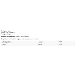 Vitamin C 1000 mg | Immune Health Support - 90 капсули | Gaspari Nutrition