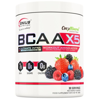 BCAA X5 - Червена енергия 360 г | Genius Nutrition