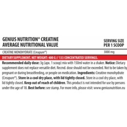 Creatine with Creapure - 300 г | Genius Nutrition