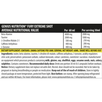 Fury Extreme Shot - Ананас 60 мл | Genius Nutrition