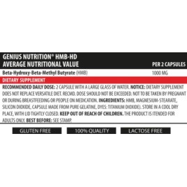 HMB-HD - 90 капсули | Genius Nutrition HMB-HD - 90 капсули | Genius Nutrition