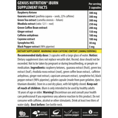 iBurn - 90 капсули | Genius Nutrition