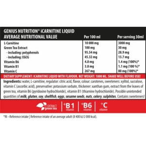 iCarnitine Liquid - Портокал 1000 мл | Genius Nutrition