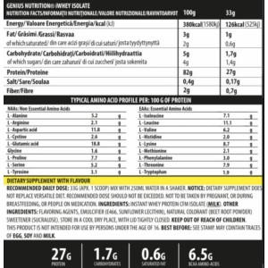 iWhey Isolate - Боровинково Кексче 900 г | Genius Nutrition