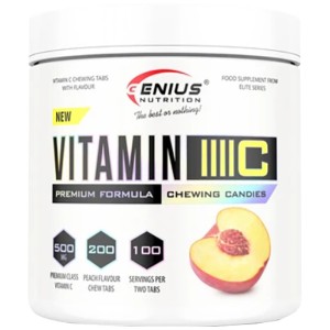 Vitamin C Chewable - Праскова 300 Таблетки | Genius Nutrition