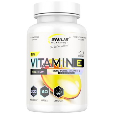 Vitamin E - 60 капсули | Genius Nutrition Vitamin E - 60 капсули | Genius Nutrition