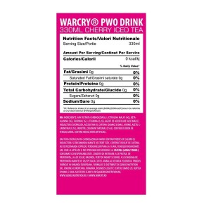 WarCry Pre-Workout | Ready-To-Drink - Cherry Ice Tea 330 мл | Genius Nutrition WarCry Pre-Workout | Ready-To-Drink - Cherry Ice Tea 330 мл | Genius Nutrition
