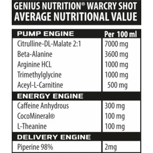 WarCry Shot - Кола 100 мл | Genius Nutrition