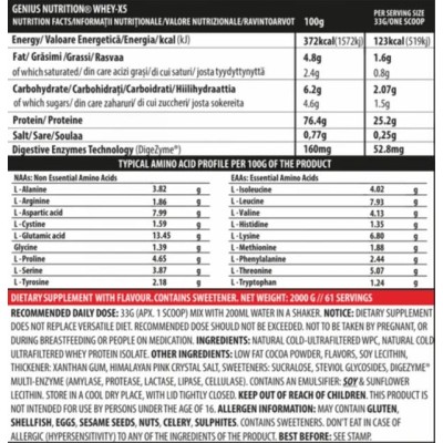 Whey-X5 - Шоколад с кокос 900 г | Genius Nutrition