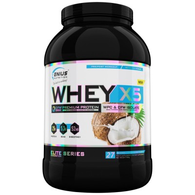 Whey-X5 - Шоколад с кокос 900 г | Genius Nutrition