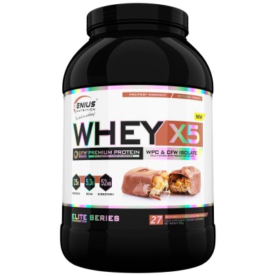 Whey-X5 - Шоколад и лешник 900 г | Genius Nutrition Whey-X5 - Шоколад и лешник 900 г | Genius Nutrition