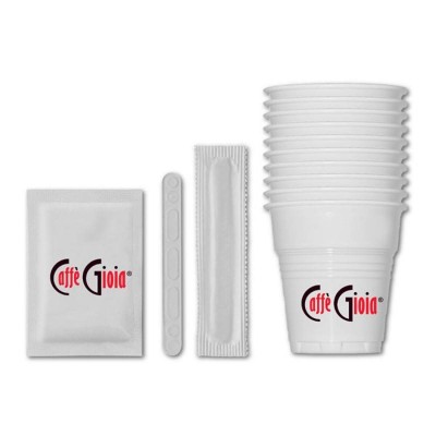 Caffe Gioia Чаши, бъркалки и захар /комплект/ по 150 бр. Аксесоари Какво знаем за Caffe Gioia? Кафе Джоя е световноизвестна компания за производство на кафени продукти, която се е наложила на световния пазар с висо Caffe Gioia Чаши, бъркалки и захар /комп