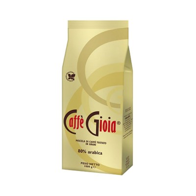 Caffe Gioia Oro 80% Арабика 1 кг. Кафе на зърна Какво знаем за Caffe Gioia? Caffe Gioia e компания за производство на кафе, чиято история води началото си от над 50 години, когато Доминико Джоя купува зарзаватчийск Caffe Gioia Oro 80% Арабика 1 кг. Кафе н