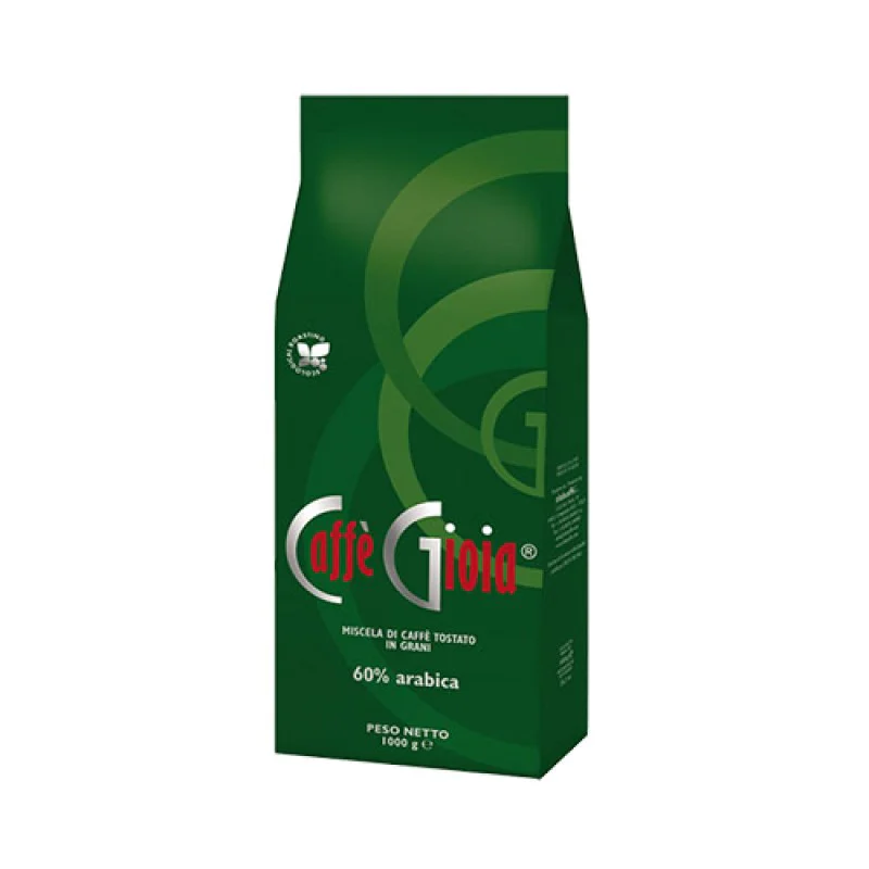 Caffe Gioia Verde Classica 60% Арабика 1кг. Кафе на зърна Caffe Gioia Verde Classica 60% Арабика 1кг. Caffe Gioia Verde Classica 60% Арабика 1кг. Кафе на зърна Какво знаем за Caffe Gioia? Caffe Gioia е компания за производство на кафе, основана през 1981 година и е на световния пазар вече от повече от 50 години. Пр Caffe Gioia Verde Classica 60% Арабика 1