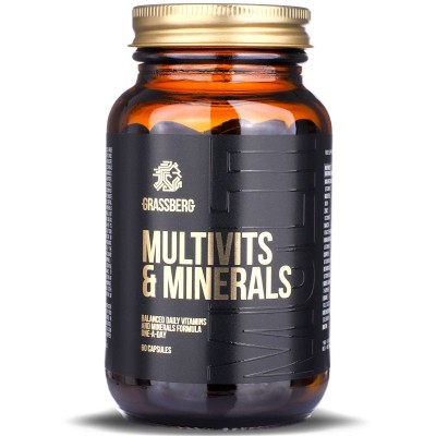Multivits & Minerals 90 гел-капсули | Grassberg