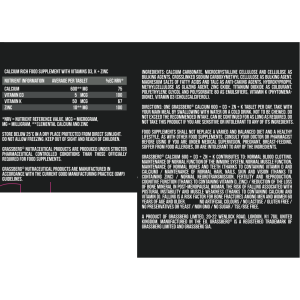 Calcium 600 + D3 + Zn + K 60 таблетки | Grassberg