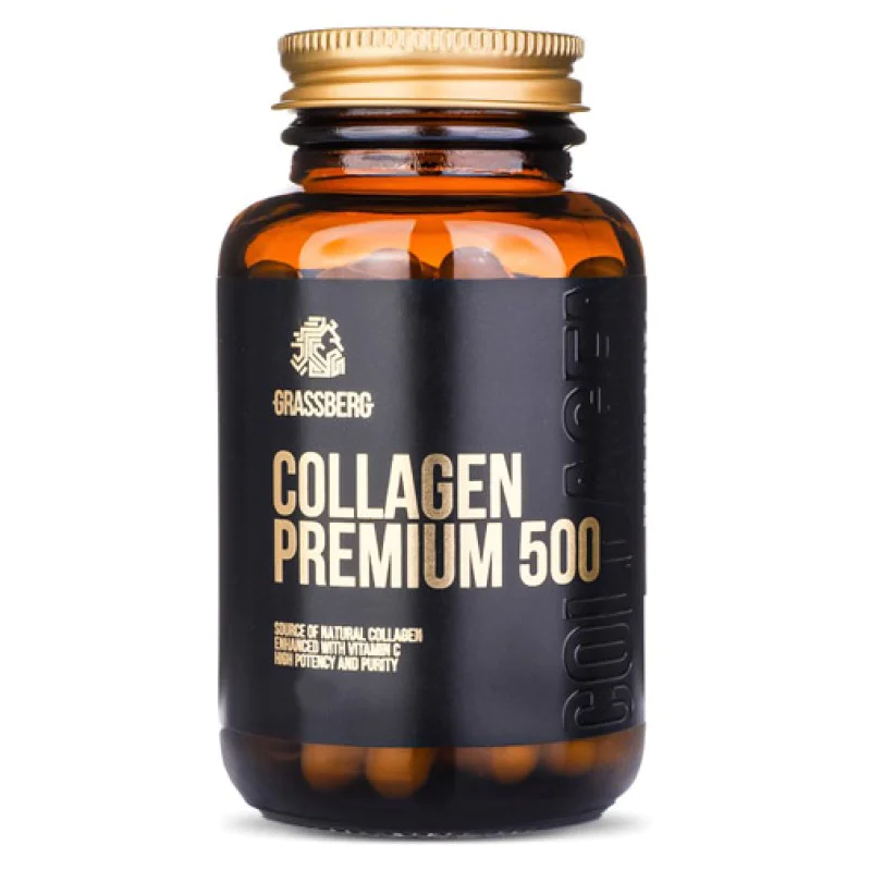 Collagen Premium 500 120 капсули | Grassberg Collagen Premium 500 120 капсули | Grassberg
