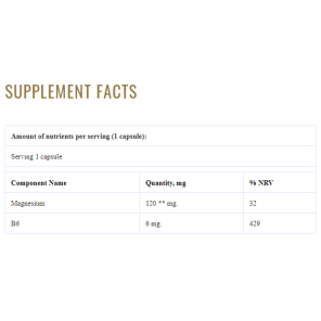 Magnesium Premium B6 60 капсули | Grassberg