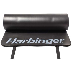 Антимикробна постелка за йога Durafoam / Гладка / 1 см дебелина - Черен | Harbinger