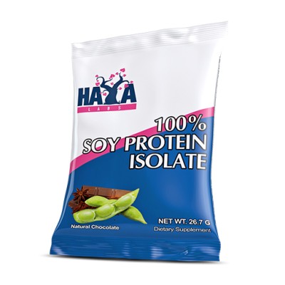 100% Soy Protein Isolate 26.7 гр саше | Haya Labs Ускорява възстановяването Увеличава натрупването на мускулна маса Без ГМО, без захар Подходящ за вегетарианци и вегани 100% Изолат от Соев Протеин Саше 100% Soy Protein Isolate 26.7 гр саше | Haya Labs Уск