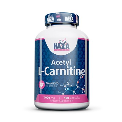 Acetyl L-Carnitine 1000 мг 100 капсули | Haya Labs Понижава апетита Подобрява издръжливостта За повишаване на спортните показатели Снема умората Има функция на имуностимулатор При емоционално н Acetyl L-Carnitine 1000 мг 100 капсули | Haya Labs Понижава а