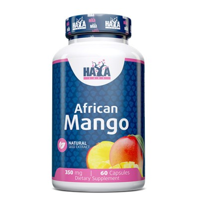 African Mango 350 мг 60 капсули | Haya Labs Мощни антиоксидантни свойства Добър имуностимулант Потиска апетита Подпомага здравословното отслабване Богат на витамин С Понижава нивото на холестеро African Mango 350 мг 60 капсули | Haya Labs Мощни антиоксида