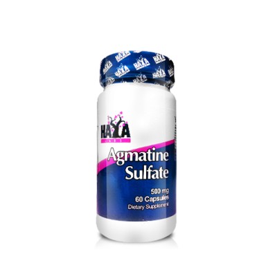 Agmatine Sulfate 500 мг 60 капсули | Haya Labs Разширява съдовете и нормализира артериалното налягане Противовъзпалително средство Мощни антиоксидантни свойства Потиска стресовите състояния По Agmatine Sulfate 500 мг 60 капсули | Haya Labs Разширява съдов