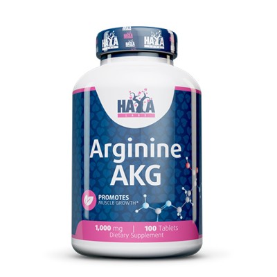 Arginine AKG 1000 мг 100 таблетки | Haya Labs Мощен афродизиак Понижава кръвното налягане Увеличава мускулната тъкан Спомага обмяната на веществата Има функция на имуностимулатор Понижава нивото на х Arginine AKG 1000 мг 100 таблетки | Haya Labs Мощен афр