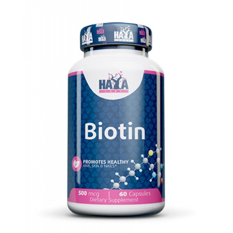 Biotin 500 мкг 60 капсули | Haya Labs