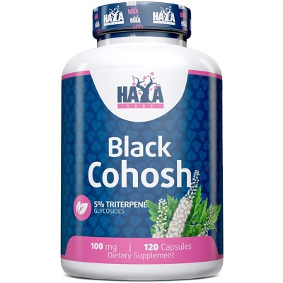 Black Cohosh 100 мг 120 капсули | Haya Labs Подпомага функциите на ставите Притежава противовъзпалителни свойства Облекчава симптомите на менопауза Черен Кохош (Black Cohosh) капсули е на топ цена от& Black Cohosh 100 мг 120 капсули | Haya Labs Подпом