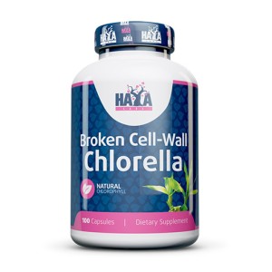 Broken Cell Wall Chlorella 500 мг 100 капсули | Haya Labs