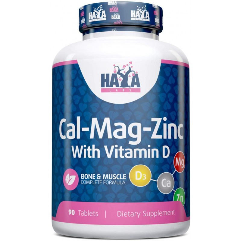 Calcium Magnesium & Zinc with Vitamin D 90 таблетки | Haya Labs