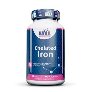 Chelated Iron 15 мг 90 капсули | Haya Labs
