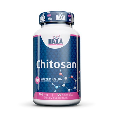 Chitosan 500 мг 90 капсули | Haya Labs Подходящ за Вашата здравословна диета Стимулира загубата на тегло Регулира нивата на лошия холестерол Хитозан Добавка за Отслабване на капсули е на топ цена от H Chitosan 500 мг 90 капсули | Haya Labs Подходящ за Ваш