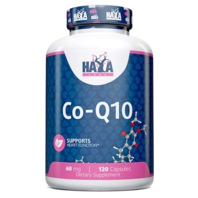 Co-Q10 60 мг 120 капсули | Haya Labs Поддържа сърдечно-съдовата и нервната система   Помага за производството на инсулин в здравословни граници Поддържа нормално кръвно налягане  Подкрепя им Co-Q10 60 мг 120 капсули | Haya Labs Поддържа сърдечно-съдовата 