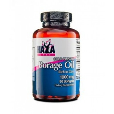 Cold Pressed Borage Oil 1300 мг 90 капсули | Haya Labs При заболявания на стомашно-чревния тракт Против менструални болки и в периода на менопауза Противовирусно средство Има функция на имуностимулатор Cold Pressed Borage Oil 1300 мг 90 капсули | Haya Lab