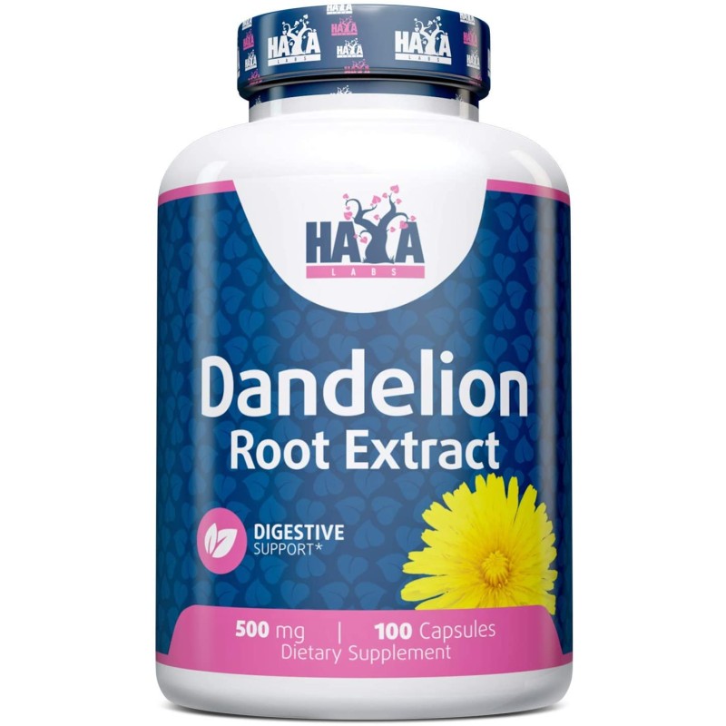 Dandelion Root Extract (2% Flavonoids) 500 мг 100 капсули | Haya Labs Помага при раздразнен стомах Облекчава мускулната болка Силен антиоксидант Помага на черния дроб Стимулира имунната система Глуха Dandelion Root Extract (2% Flavonoids) 500 мг 100 капсу