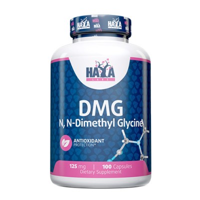 DMG 125 мг 100 капсули | Haya Labs Помага при алергии Подобрява нервната система Подпомага здравето на черния дроб Повишава нивата на енергия DMG 125 мг 100 капсули на топ цена от Haya Labs Какво DMG 125 мг 100 капсули | Haya Labs Помага при алергии Подоб