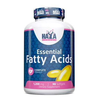 Essential Fatty Acids 1250 мг 90 дражета | Haya Labs Влияе благотворно на нервната система Против атеросклероза Понижава артериалното налягане Има функция на имуностимулатор Влияе благоприятно при ар Essential Fatty Acids 1250 мг 90 дражета | Haya Labs Вл