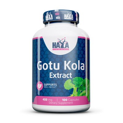 Gotu Kola Extract 450 мг 100 капсули | Haya Labs Помага при разширени вени Подобрява кръвообращението Поддържа нервната система Подобрява мозъчната функция Противовъзпалителен ефект Стимулира растежа Gotu Kola Extract 450 мг 100 капсули | Haya Labs Помага