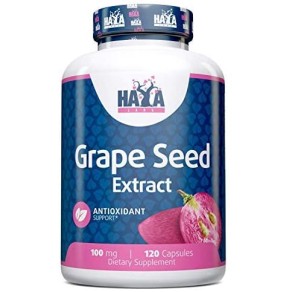 Grapeseed Extract 100 мг 120 капсули | Haya Labs Насърчаване на здравето на сърцето и сърдечно-съдовата система За здрава имунна система  Помага срещу настинка и грип Екстракт от Гроздови Семки н Grapeseed Extract 100 мг 120 капсули | Haya Labs Насърчаван